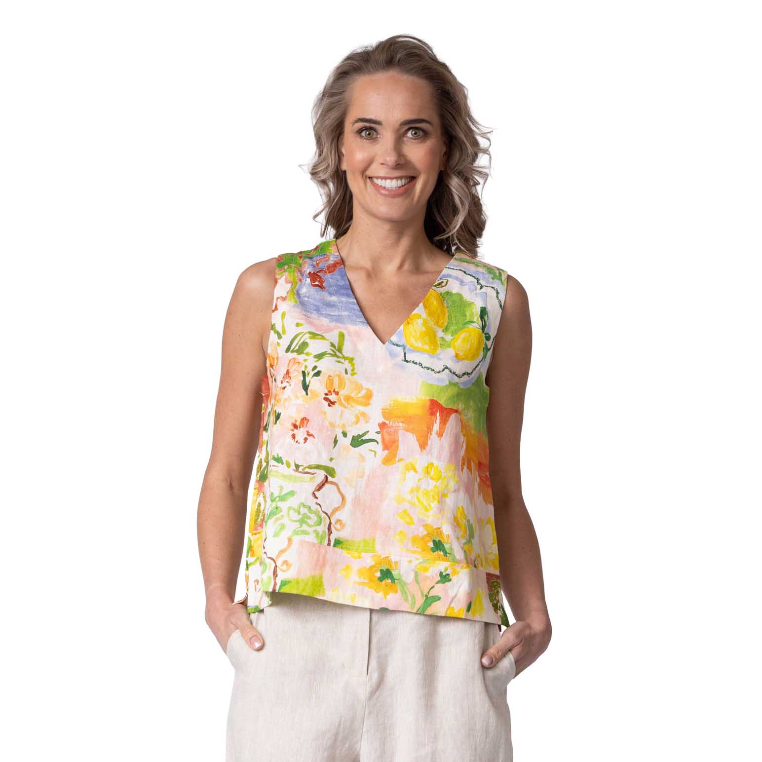 B Essentials By Ballantynes V Neck Shell Top